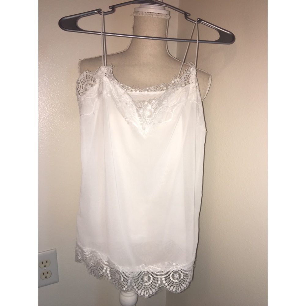 White Lace Tank